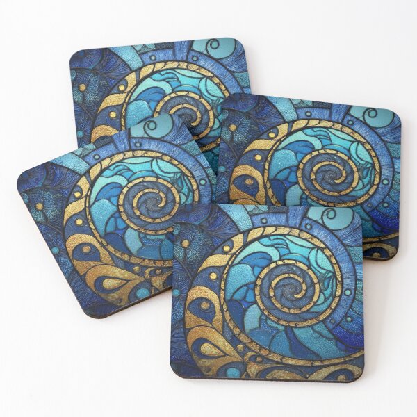 Item preview, New Zealand Māori Paua Pattern Koru Design 752 designed and sold by GrinGalore.