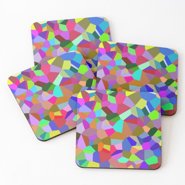 Item preview, Rainbow Geometric Voronoi Mosaic Pattern Design designed and sold by Snout & Shout..