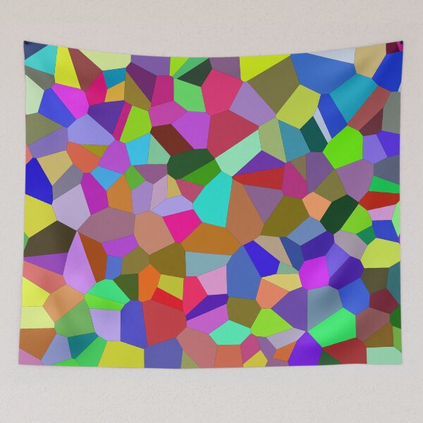 Item preview, Rainbow Geometric Voronoi Mosaic Pattern Design designed and sold by Snout & Shout..
