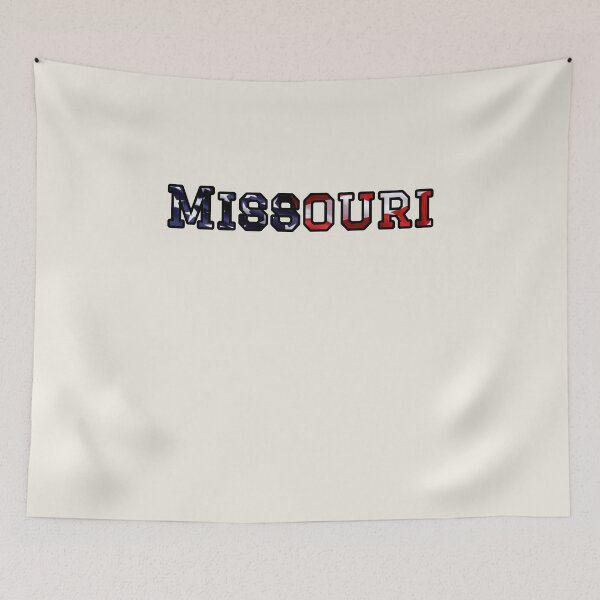 Item preview, Missouri USA Flag Typography – Patriotic Stars and Stripes American Pride Design designed and sold by Long Family Gifts.