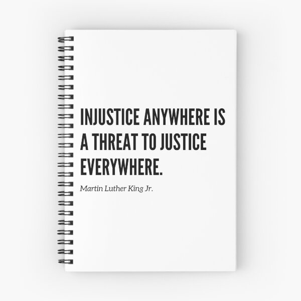 Item preview, Injustice anywhere is a threat to justice everywhere. Martin Luther King Jr Quote, MLK Day, Black History designed and sold by whatisonmymind.