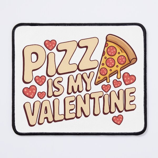 Item preview, Pizza Is My Valentine Funny Food Anti Valentine Typography Single Humor Shirt designed and sold by GiftsForge.