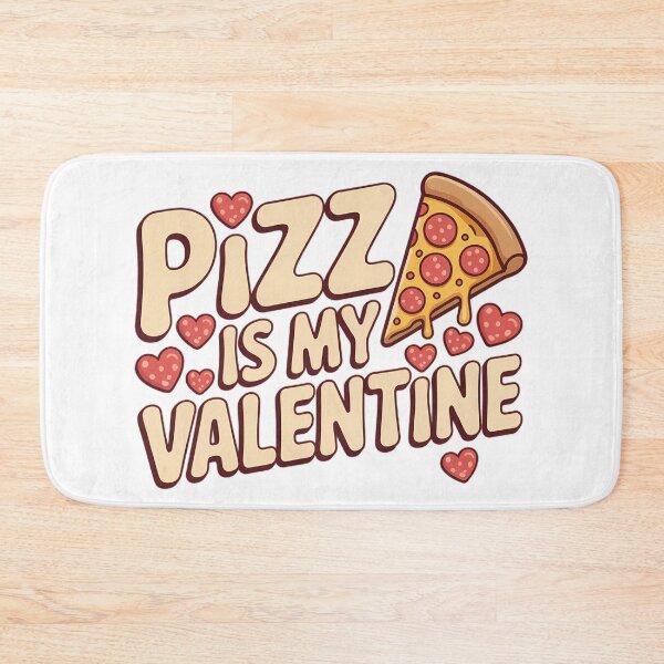 Item preview, Pizza Is My Valentine Funny Food Anti Valentine Typography Single Humor Shirt designed and sold by GiftsForge.