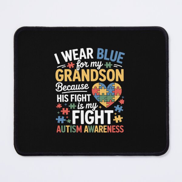 Item preview, Grandma Grandpa I Wear Blue for My Grandson Autism Awareness designed and sold by Rrettgison.