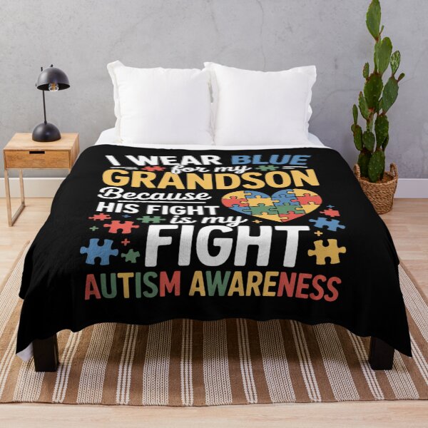 Item preview, Grandma Grandpa I Wear Blue for My Grandson Autism Awareness designed and sold by Rrettgison.