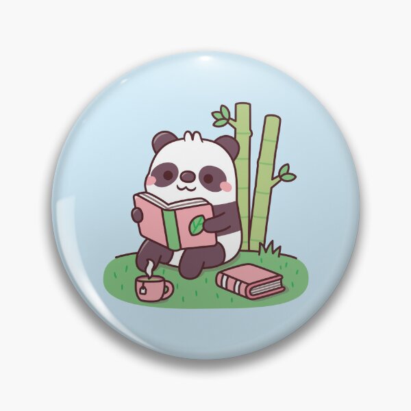 Item preview, Cute Panda Reading A Book Near Bamboo Plants designed and sold by rustydoodle.