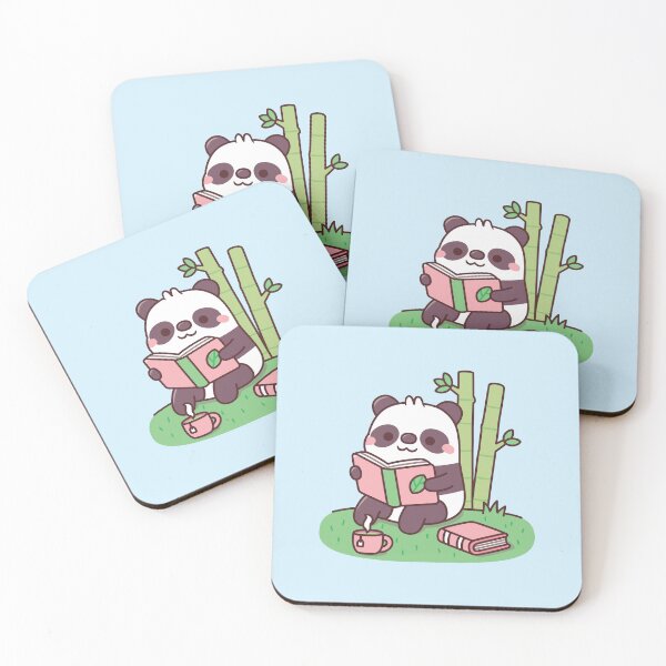Item preview, Cute Panda Reading A Book Near Bamboo Plants designed and sold by rustydoodle.