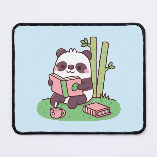 Item preview, Cute Panda Reading A Book Near Bamboo Plants designed and sold by rustydoodle.