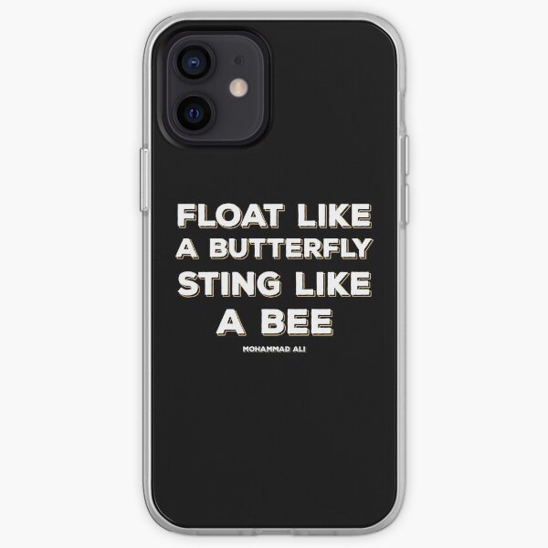 Flotte comme un papillon, pique comme une abeille Coque souple iPhone