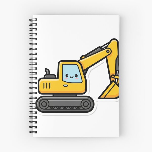 Item preview, Cute Yellow Excavator Sticker for Kids designed and sold by 4AGift.