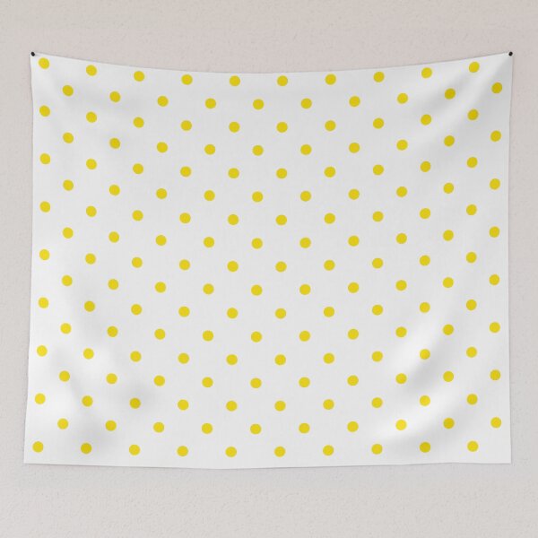 Item preview, Vivid Yellow and White Polkadots  designed and sold by POLKAIWERX.