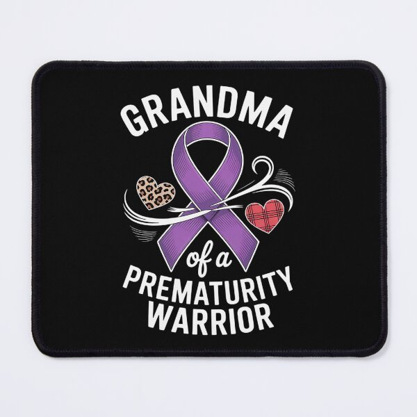 Item preview, Grandma Prematurity Awareness Leopard Buffalo Plaid Family designed and sold by repconomArt.