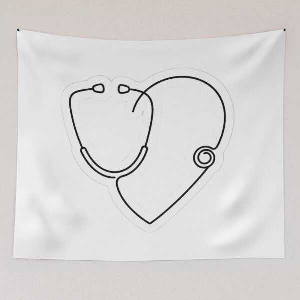 Item preview, Stethoscope Heart Medical Love Sticker designed and sold by Fandom Universe.