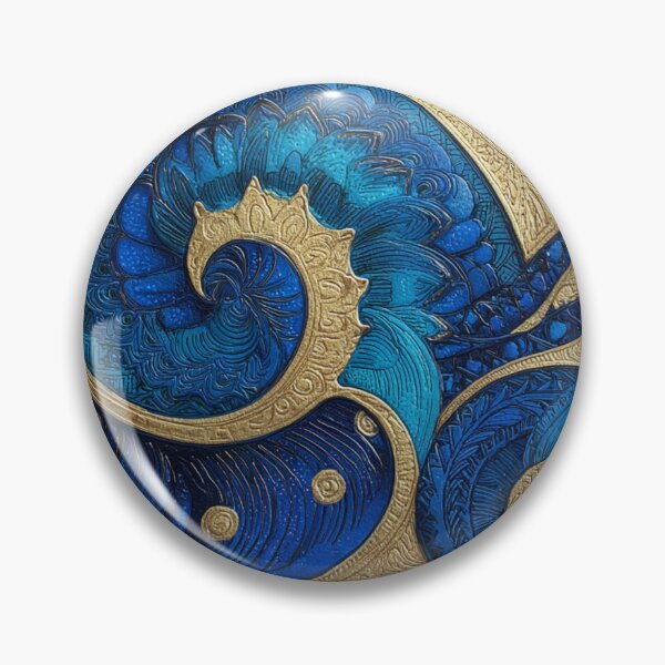 Item preview, New Zealand Māori Paua Pattern Koru Design 754 designed and sold by GrinGalore.