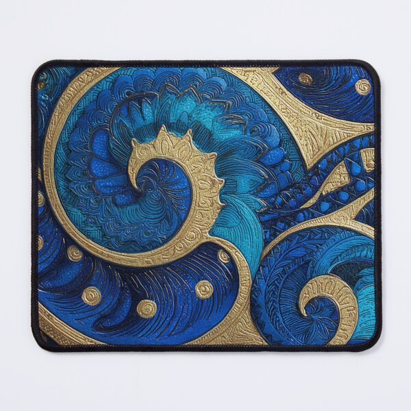 Item preview, New Zealand Māori Paua Pattern Koru Design 754 designed and sold by GrinGalore.