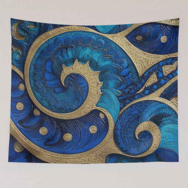 Item preview, New Zealand Māori Paua Pattern Koru Design 754 designed and sold by GrinGalore.