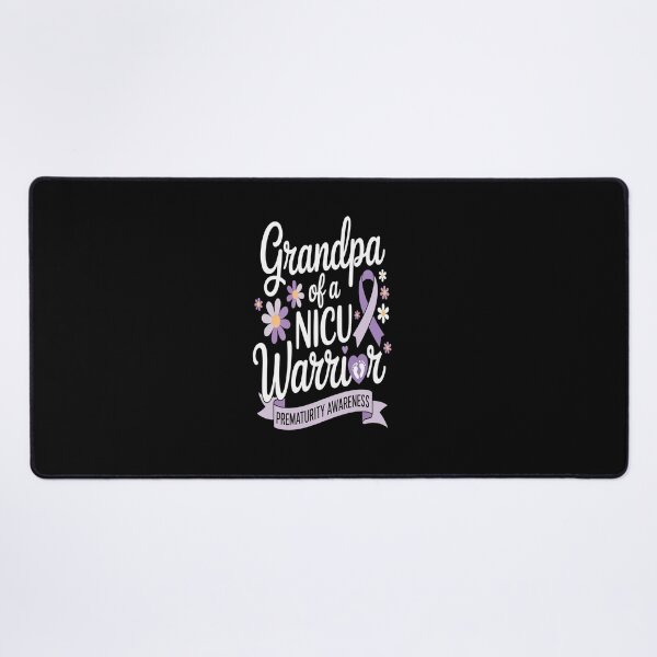 Item preview, Grandpa NICU Warrior for Preemie Prematurity Awareness Month designed and sold by repconomArt.
