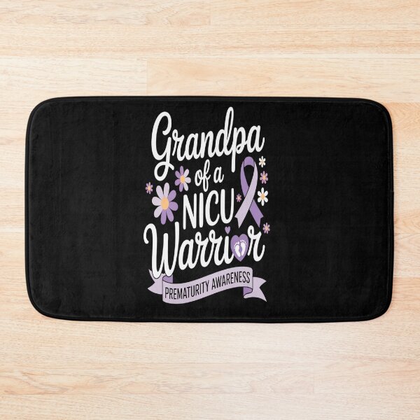 Item preview, Grandpa NICU Warrior for Preemie Prematurity Awareness Month designed and sold by repconomArt.
