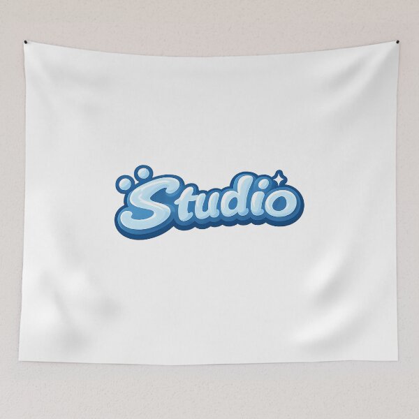 Item preview, Blue Liquid Bubble Graffiti Studio Text Art designed and sold by VaultVibes.