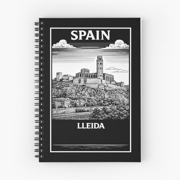 Item preview, Lleida Spain Linocut Style  designed and sold by Thistle-TShop.