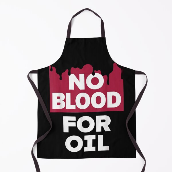 Item preview, No Blood For Oil Anti War Political Protest Typography designed and sold by EvelysEmelia.