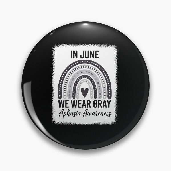 Item preview, Gray Rainbow In May We Wear Gray Aphasia Awareness designed and sold by repconomArt.