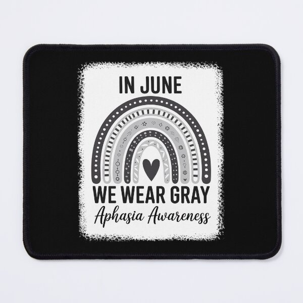Item preview, Gray Rainbow In May We Wear Gray Aphasia Awareness designed and sold by repconomArt.