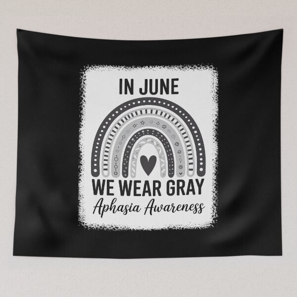 Item preview, Gray Rainbow In May We Wear Gray Aphasia Awareness designed and sold by repconomArt.