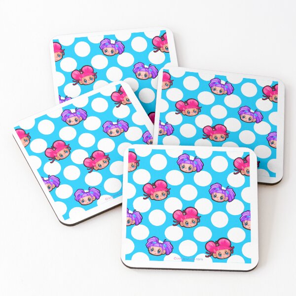 Item preview, Izzy and Dee Adventures - polka dot faces designed and sold by MetroINKbooks.