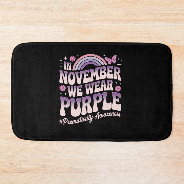 Item preview, Groovy In November We Wear Purple Prematurity Awareness designed and sold by repconomArt.