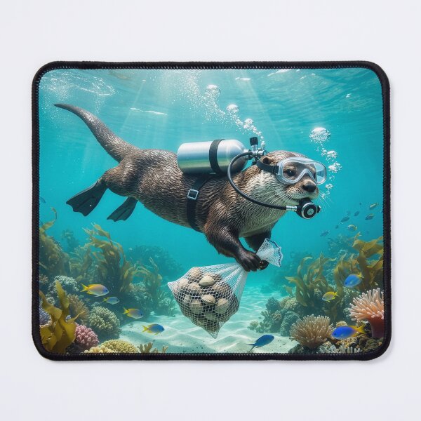 Item preview, Otter Scuba Dives for Clams designed and sold by Tridentulus.