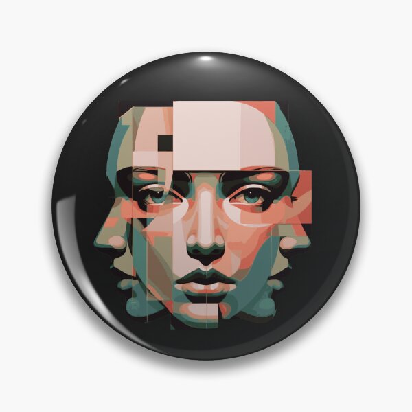 Item preview, Abstract Observer Self Art – Layered Human Identity Portrait designed and sold by AdicretorDesign.
