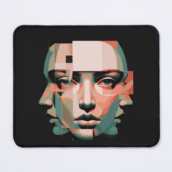 Item preview, Abstract Observer Self Art – Layered Human Identity Portrait designed and sold by AdicretorDesign.