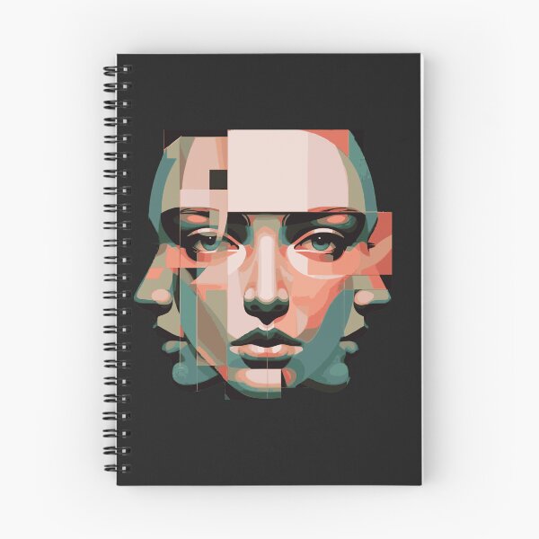 Item preview, Abstract Observer Self Art – Layered Human Identity Portrait designed and sold by AdicretorDesign.