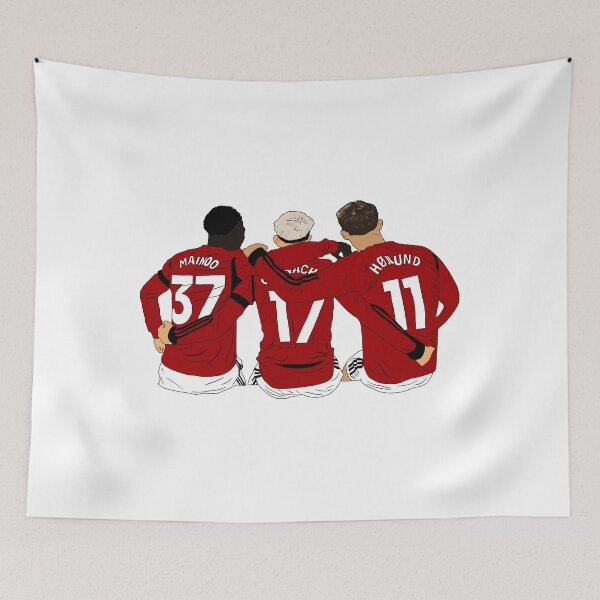 Item preview, Kobbie Mainoo Alejandro Garnacho Rasmus Hojlund United Youth Trinity  designed and sold by Hailieiller.