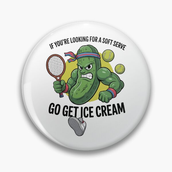 Item preview, Funny Pickleball Lover Pun with a Pickle Playing Pickle Ball designed and sold by tiemacopaxer.