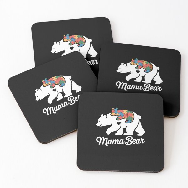 Item preview, Mama Bear Love Support Autism Awareness Bear Family designed and sold by repconomArt.