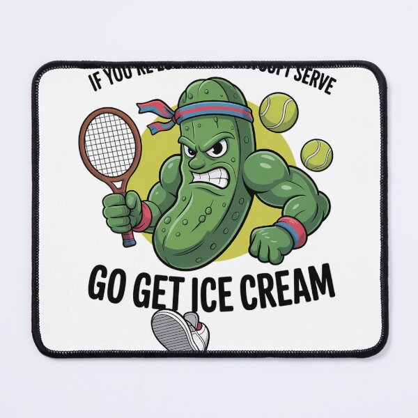 Item preview, Funny Pickleball Lover Pun with a Pickle Playing Pickle Ball designed and sold by tiemacopaxer.