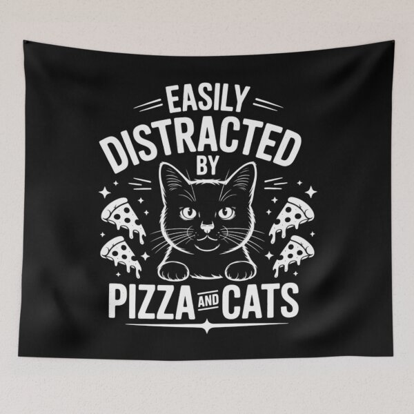 Item preview, Funny Pizza Lover Foodie Pizza Pun Pizza and Cats designed and sold by tiemacopaxer.