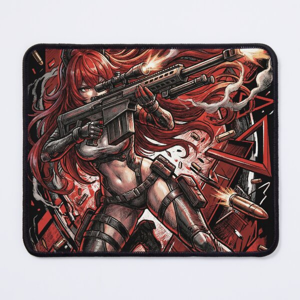 Item preview, Red Hood Nikke Goddess of Victory R Corp Wolf Girl Red Riding Hood Assault Rifle Lone Wolf Fan Art Portrait Poster T-Shirt Sticker Print Gift designed and sold by Senpaiwaves.