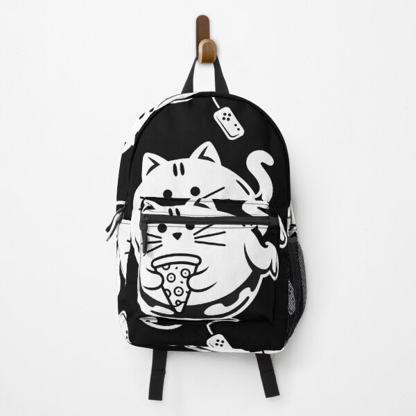 Item preview, Gamer Cat Girl Boy loading Pizza, Headset and Pad designed and sold by tiemacopaxer.