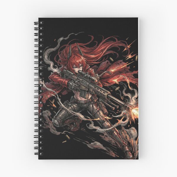 Item preview, Red Hood Nikke Goddess of Victory R Corp Wolf Girl Red Riding Hood Assault Rifle Lone Wolf Fan Art Portrait Poster T-Shirt Sticker Print Gift designed and sold by Senpaiwaves.