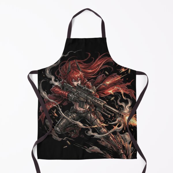 Item preview, Red Hood Nikke Goddess of Victory R Corp Wolf Girl Red Riding Hood Assault Rifle Lone Wolf Fan Art Portrait Poster T-Shirt Sticker Print Gift designed and sold by Senpaiwaves.