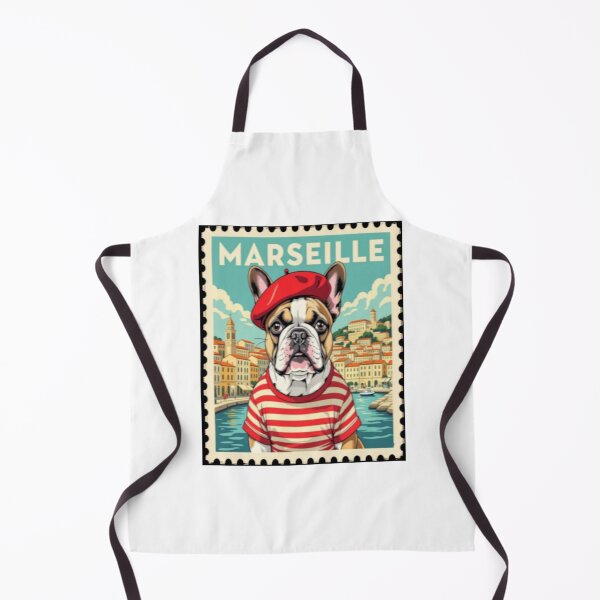 Item preview, Frenchie Flair & Mediterranean Charm ---French Bulldog Stamp Style designed and sold by StickersNQuotes.