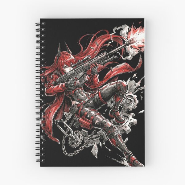 Item preview, Red Hood Nikke Goddess of Victory R Corp Wolf Girl Red Riding Hood Assault Rifle Lone Wolf Fan Art Portrait Poster T-Shirt Sticker Print Gift designed and sold by Senpaiwaves.