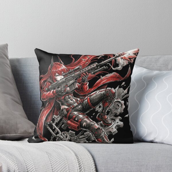 Item preview, Red Hood Nikke Goddess of Victory R Corp Wolf Girl Red Riding Hood Assault Rifle Lone Wolf Fan Art Portrait Poster T-Shirt Sticker Print Gift designed and sold by Senpaiwaves.