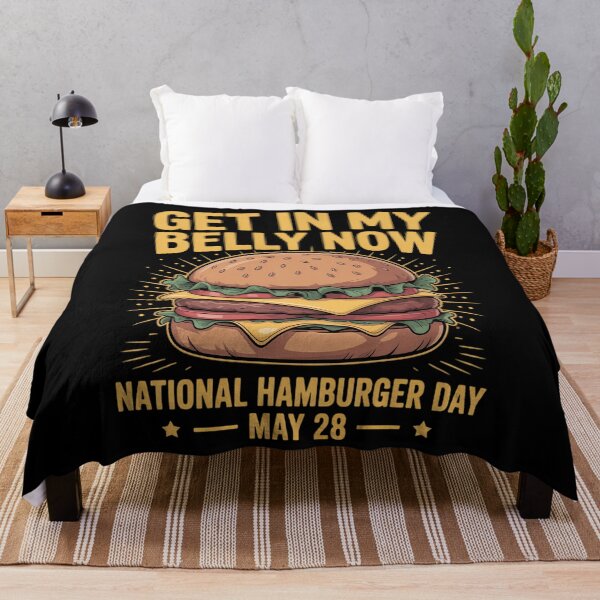 Item preview, Get In My Belly Now National Hamburger Day May 28 Hamburger designed and sold by tiemacopaxer.