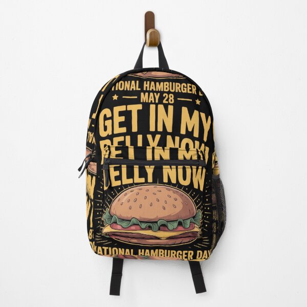 Item preview, Get In My Belly Now National Hamburger Day May 28 Hamburger designed and sold by tiemacopaxer.