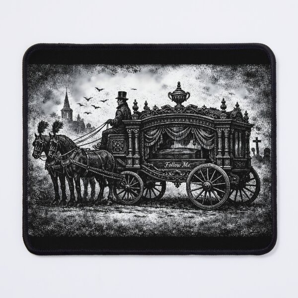 Item preview, Follow Me – Victorian Funeral Hearse Gothic designed and sold by Mouraludia.