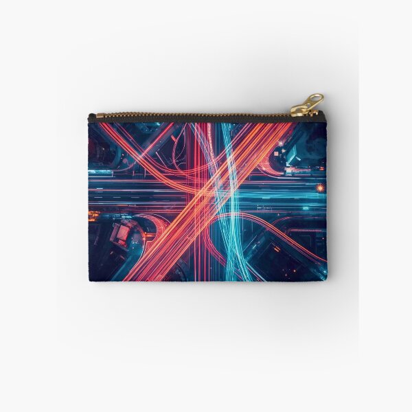 Item preview, Cybernetic Crossroad Neon Highway Interchange designed and sold by Cozyartsss.